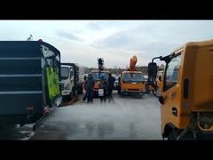 Caminhão de lavagem de estrada 70000L do caminhão da vassoura de estrada da série N 130hp 7cbm ISUZU